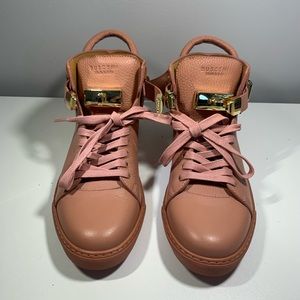 BUSCEMI leather high top sneakers size 39